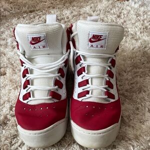 Nike Air Darwin Sneakers Red and White Sneakers